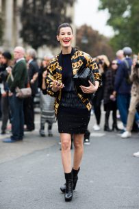 Hanneli outside Chanel