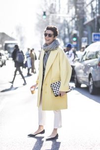 Garance Doré outside Kenzo