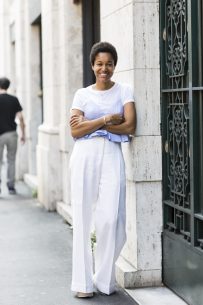 2 ways of wearing wide pants for summer