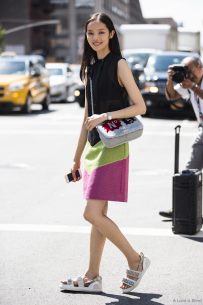 Fei Fei Sun after Derek Lam today