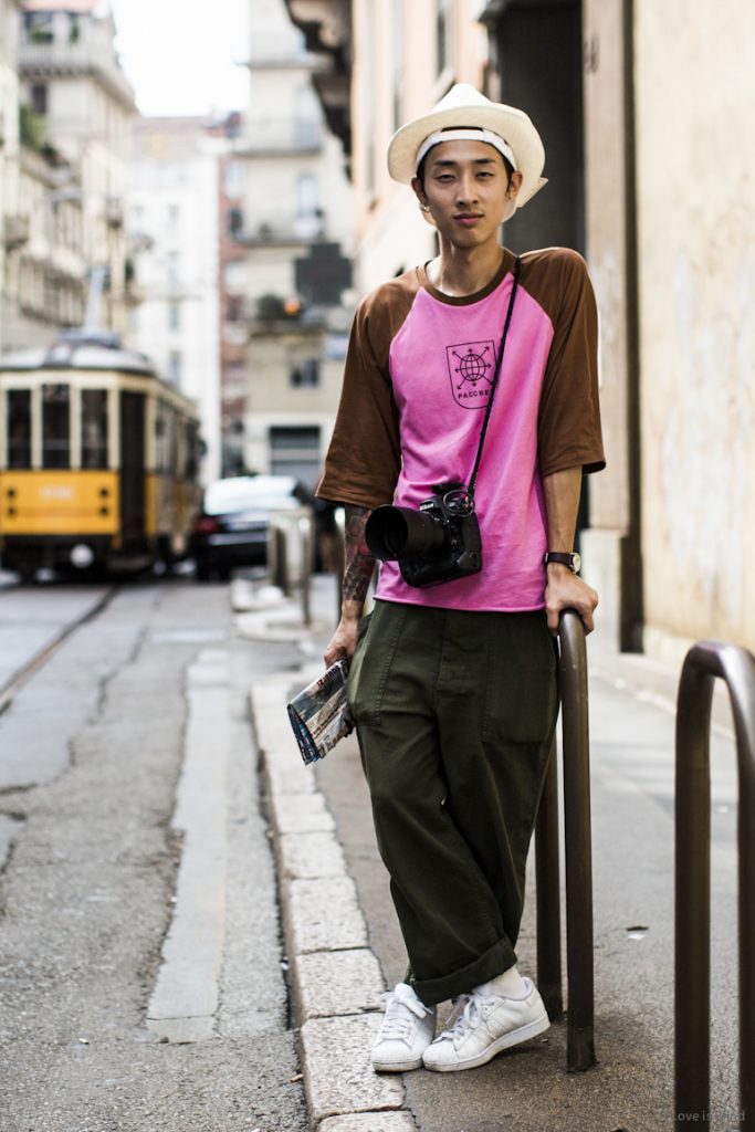 Young-Jun Koo street style portrait sandra semburg fashion week men style