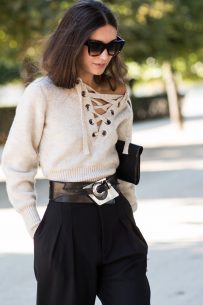 The Isabel Marant lace-up sweater