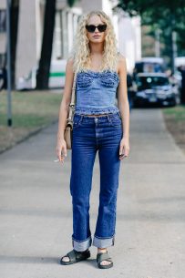 Denim and ruffles